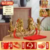 Venta al por mayor de fábrica Latón Diamante Qilin Calabaza Exquisito Fuego Qilin Hogar Empresa Artesanías Adornos Adornos
