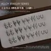 Acessórios para Nail Art Crescent Francês Liga de Zinco Borboleta Oca Tridimensional Pingente DIY Usável Unha Decorações de Unha com Diamante Grande