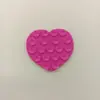 Nuevas Ventosas de Silicona Doble Cara en Forma de Corazón, 19 Piezas, Antideslizantes, Impermeables, Fáciles de Limpiar, Material Ecológico, Portátiles para Dispositivos Digitales y Teléfonos Móviles