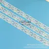 Borda de Renda de Algodão Bordada com Florzinha Fina de 3cm Fio Fino Acessórios de Vestuário de Alta Qualidade Patchwork para Sapatos e Chapéus Fita Decorativa