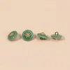 Botones Cheongsam Botones de Resina de Jade Imitación Soportes Metálicos para Flores Accesorios de Ropa Estilo Chino Prendas de Punto Cárdigans Botones Decorativos