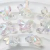 Popular Cadena de Mariposa Óptica para Transmisión en Vivo Cadena de Teléfono Pulsera de Resina DIY con Cuentas Agujero Recto Cuentas Sueltas Accesorios