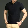 Camisa Polo de Seda Helada para Hombre, Verano, Cuello Solapa, Jersey Casual Holgado, Talla Grande, Juventud, Diaria, Camiseta de Nylon de Manga Corta, Ligera