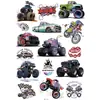 Nuevo Lindo Dibujo Animado Infantil Serie Bicicleta Grande Set Coche Fiesta Divertida Dibujo Animado Tatuaje Infantil