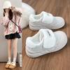 Zapatos Mao de velcro zapatos de pan de algodón invierno nuevo cálidos blancos cabeza grande perezoso para usar afuera otoño e invierno explosiones