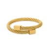 Nova moda pulseira de arame de aço enrolado anel estilo europeu e americano pulseira de metal flexível acessórios de aço inoxidável pulseira de casal