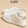 Zapatos Blancos de Piel Genuina Ligeros con Suela Suave para Mujer, Nuevas Zapatillas Versátiles Primavera 2026, Zapatos Deportivos Casuales de Suela Gruesa
