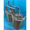 Em Estoque Tubo Espiral Evaporador de Aço Inoxidável 304 3P5P10P20-60P Tubo Espiral de Refrigeração Chiller HP Trocador de Calor