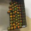 Venta al por mayor Efecto cambiante de Nebulosa Esférica Ópalo artificial cuentas redondas color fuego tipo niebla de nube Aretes de ópalo piercing de lengua con cuentas