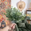 Folha de Dinheiro de Eucalipto Flores Artificiais Fabricante Flores Falsas Plantas Verdes Atacado Decoração de Casamento Artesanato Estilo Ins Transfronteiriço