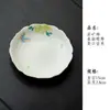 Juego de té de cerámica pintado a mano bajo vidriado con motivos de mariposas y flores, que incluye un gaiwan, tetera, taza de té, platillo, posavasos y vaso de agua