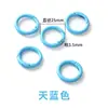 Llavero de anillo de plástico de colores Accesorios para abalorios DIY Colgante de anillo de resorte Gancho de campana Materiales para cadena de teléfono móvil