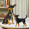 Modelo de cachorro Chihuahua molde de cachorro de estimação adereço de fotografia roupas de cachorro ornamento de chão cachorro veado filhote de cachorro adereço