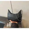 Bolso Cruzado tipo Dumpling de Hombro con Cadena de Moda Retro Tejido de Textura Suave para Mujer 2026 Nuevo de Gran Capacidad