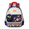 Mochila Infantil de Oso y Conejo de Dibujos Animados para Guardería Estampado Lindo Bloques de Color Patchwork Doble Hombro Mochila Nueva para Niños