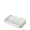 Suporte de Sabonete de Silicone para Banheiro Sem Furos, Bandeja de Sabonete com Drenagem, Antiderrapante, Rack de Posicionamento de Sabonete Sem Acúmulo de Água