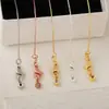 Distrito Lu Cobre Chapado en Oro de 18 Quilates Pin de Alta Retención de Color Cadena de Sésamo Cadena Universal Pulsera Ajustable Collar Cadena Hecha a Mano DIY