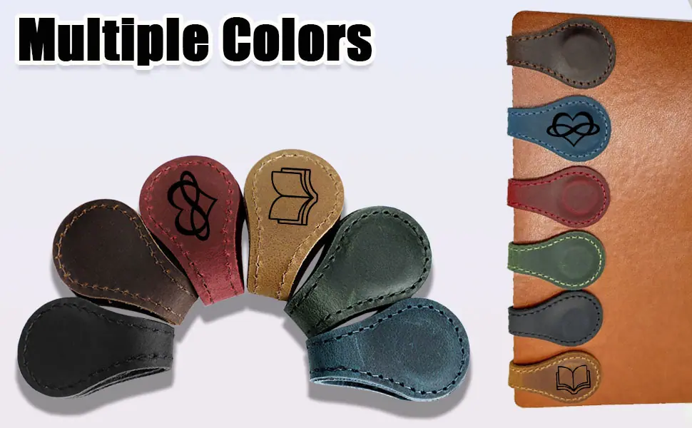 Custom Leather Magnetic Bookmarks