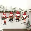 Nuevas Decoraciones para Árbol de Navidad Muñecos de Tela de Dibujos Animados Figura Creativa Navideña Adornos Colgantes Atmósfera Navideña Adornos Decorativos