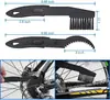 Corrente de bicicleta escova de limpeza especial escova de limpeza escova volante placa de pressão limpeza escova ferramenta 26g