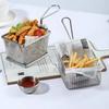 Zibo Churrasco Batatas fritas Cesta Snack Basket Aço inoxidável Frango frito Frituras Asas de frango Leg Plate Plate Bar Restaurante