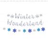 Navidad Hielo y Nieve Tema Copo de Nieve Bandera de Tirar baby shower Cumpleaños Boda Decoración de Fiesta Bandera de Tirar Flor de Tirar