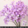 Flores Artificiais Coloridas Estilo Monet Flores Falsas Atacado Verde Roxo Arranjo de Casamento Cenário Decoração de Paisagismo