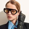 Gafas de Sol Retro Sapo para Mujer Populares en Internet Gafas de Sol de Alto Nivel Moda Europea y Americana Versátiles Gafas de Sol para Exteriores