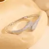 Design de Pulseira de Zircônia em Formato de Cobra, Joias Modernas e de Alto Padrão, Pulseira de Zircônia em Formato de Cobra Retrô, Novos Produtos Europeus e Americanos