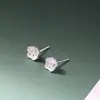 Pabellón Nafu Joyería de Plata al por Mayor Pendientes de Plata Simples y Compactos Clavos Pequeños de Moda para el Uso Diario Clavos de Plata de Ley 925