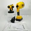 Pistola de Pintura Elétrica 21V Fornecimento Direto da Fábrica Fonte Transfronteiriça Alta Potência Alta Atomização Sem Ar Pistola de Pintura Profissional Grau Industrial