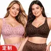 Sutiã de gelo com estampa de leopardo, hot-selling da TK Amazon para comércio exterior, lingerie plus size, atacado de lingerie de origem transfronteiriça