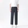 Calça Social Masculina Casual de Caimento Sofisticado Primavera Verão Nova Calça Longa Reta Solta Estilo Coreano Casual Tendência Calça Social
