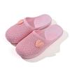 Home verão borracha macia fechada toe hole shoes interior borracha macia home flat Mulheres desgaste externo fechado dedo do pé meio chinelos