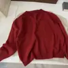 Principios de Primavera 2025 Nuevo Estilo Coreano Holgado Adelgazante Versátil Suéter de Punto Color Sólido Estilo Old Money Apilado Ropa de Abrigo Mujer