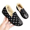 2025 Nuevos Zapatos de Invierno de Moda Cálidos Peludos Perezosos Casuales sin Cordones para Mujer Zapatos de Algodón Suela Suave Forro de Felpa Zapatos tipo Gorro