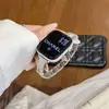 Pulseira de Metal Escovado Curva Estilo Bracelete Adequada para Apple iWatch 11ª Geração 10/987Ultra
