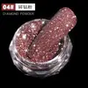Rojo Ciber Polvo de Diamante Roto Joyería para Uñas Arte de Uñas Brillo Lentejuelas Polvo de Diamante de Colores Efecto Diamante Roto Destello de Diamante Blanco