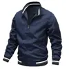 Chaqueta deportiva casual para hombre, chaqueta con cremallera y cuello alto nuevo, chaqueta con cremallera al por mayor transfronteriza, europea y americana