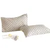 Par de Fundas de Almohada de Algodón Puro, Gasa de Algodón Puro, Anti-Aceite para la Cabeza, Absorbentes de Sudor y Transpirables, para Adultos, Antideslizantes y que no se caen