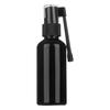 Botella de spray negra oscura transparente con trompa de elefante giratoria 360 grados, botella de spray de niebla fina, botella de spray, botella de niebla fina, plástico