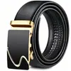 Cinturón de Piel Sintética para Hombre con Hebilla Automática, Cinturón Versátil para Amazon y Aliexpress, Comercio Transfronterizo