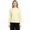 Comercio Electrónico Transfronterizo de Amazon Marca de Moda MAX Auténtico Mismo Estilo Color Sólido Cuello Medio Cuello Redondo Corte Holgado Suéter Tejido Mujer