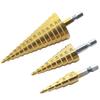 Broca pagoda con vástago hexagonal acero de alta velocidad especial para hierro broca pagoda titanio plateado acero especial para inoxidable broca escalonada