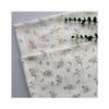"charla de flores rima clara" tejido de algodón para primavera y otoño respetuoso con la piel algodón jacquard de rayas verticales tela con estampado floral