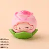 Rosas de Color Sólido Adornos de Escritorio de Moda Figuras Pequeñas Lindas de Resina Manualidades Creativas Caja Ciega DIY Accesorios Pequeños