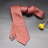 Corbata para Hombre Formal Negocios Atada a Mano 7cm Rojo Azul Marino Moderna Nueva Forma de Flor Accesorios Tienda de Trajes Boda Novio Fotografía