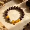 Douyin Venta Caliente Pastillas Nutritivas para la Piel con Aroma a Madera Pulsera de Cuentas Aromáticas Combinadas de Medicina Tradicional China Pulsera de Diseño Mismo Estilo Pulsera de Cuentas Aromáticas Hecha a Mano Venta al por Mayor