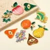 Colgante de Acero Inoxidable con Forma de Corazón Europeo y Americano de Tamaño Grande con Goteo de Aceite, Pescado DIY para Mujer, Pendientes de Manzana Pera, Colgante de Joyería