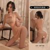 Hombre Humo Ropa Interior Sexy Perspectiva de Pecho Sexy Falda Dividida de Cintura Alta Conjunto de Uniforme Cheongsam 8559